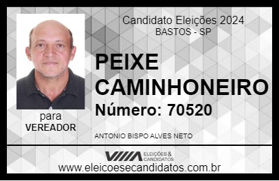 Candidato PEIXE CAMINHONEIRO 2024 - BASTOS - Eleições