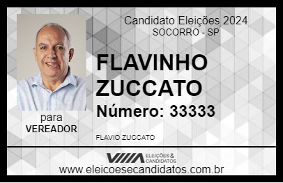 Candidato FLAVINHO ZUCCATO 2024 - SOCORRO - Eleições