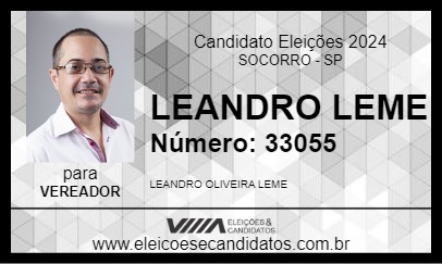 Candidato LEANDRO LEME 2024 - SOCORRO - Eleições