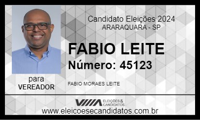 Candidato FABIO LEITE 2024 - ARARAQUARA - Eleições