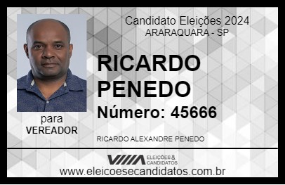 Candidato RICARDO PENEDO 2024 - ARARAQUARA - Eleições