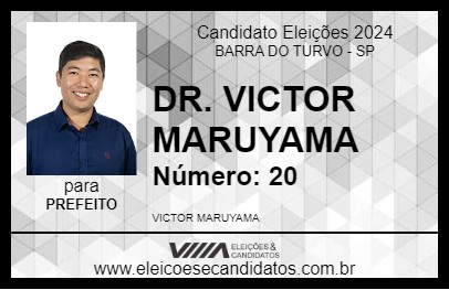 Candidato DR. VICTOR MARUYAMA 2024 - BARRA DO TURVO - Eleições