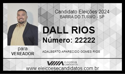 Candidato DALL RIOS 2024 - BARRA DO TURVO - Eleições