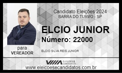 Candidato ELCIO JUNIOR 2024 - BARRA DO TURVO - Eleições