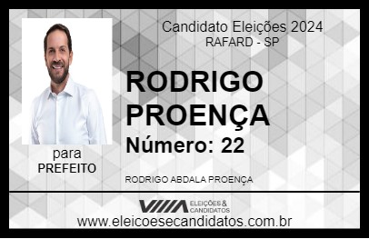 Candidato RODRIGO PROENÇA 2024 - RAFARD - Eleições