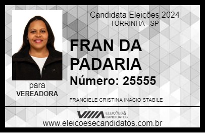 Candidato FRAN DA PADARIA 2024 - TORRINHA - Eleições