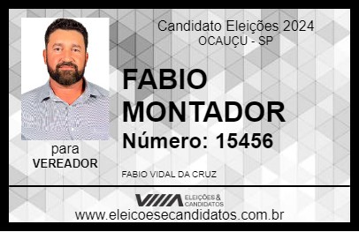 Candidato FABIO MONTADOR 2024 - OCAUÇU - Eleições