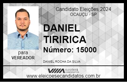 Candidato DANIEL TIRIRICA 2024 - OCAUÇU - Eleições