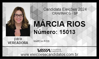 Candidato MÁRCIA RIOS 2024 - CRAVINHOS - Eleições