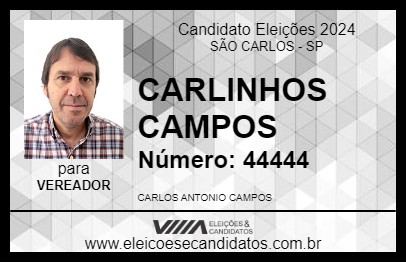 Candidato CARLINHOS CAMPOS 2024 - SÃO CARLOS - Eleições