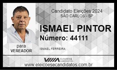 Candidato ISMAEL PINTOR 2024 - SÃO CARLOS - Eleições