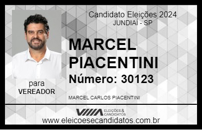 Candidato MARCEL PIACENTINI 2024 - JUNDIAÍ - Eleições