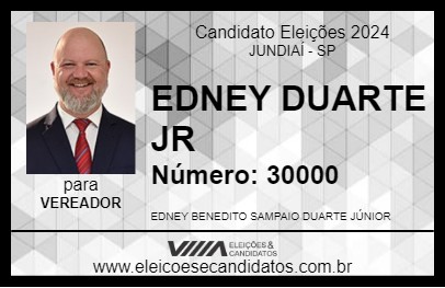 Candidato EDNEY DUARTE JR 2024 - JUNDIAÍ - Eleições