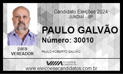 Candidato PAULO GALVÃO 2024 - JUNDIAÍ - Eleições