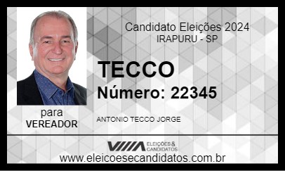 Candidato TECCO 2024 - IRAPURU - Eleições