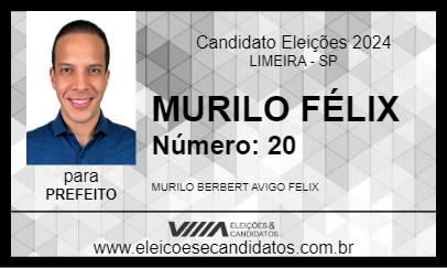 Candidato MURILO FÉLIX 2024 - LIMEIRA - Eleições