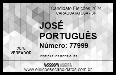 Candidato JOSÉ PORTUGUÊS 2024 - CARAGUATATUBA - Eleições