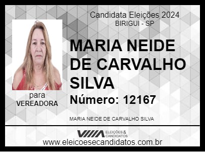 Candidato NEIDE DO BAR 2024 - BIRIGUI - Eleições