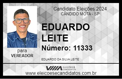 Candidato EDUARDO LEITE 2024 - CÂNDIDO MOTA - Eleições