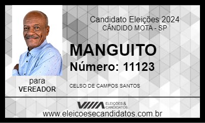 Candidato MANGUITO 2024 - CÂNDIDO MOTA - Eleições