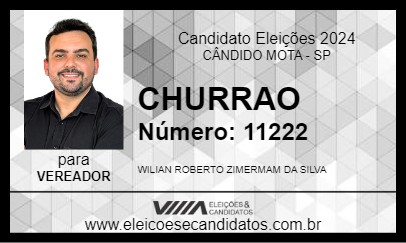 Candidato CHURRAO 2024 - CÂNDIDO MOTA - Eleições