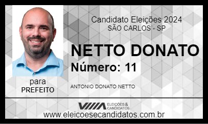 Candidato NETTO DONATO 2024 - SÃO CARLOS - Eleições