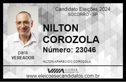 Candidato NILTON COROZOLA 2024 - SOCORRO - Eleições