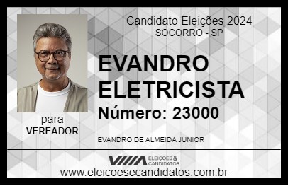 Candidato EVANDRO ELETRICISTA 2024 - SOCORRO - Eleições