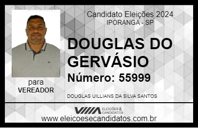 Candidato DOUGLAS DO GERVÁSIO 2024 - IPORANGA - Eleições