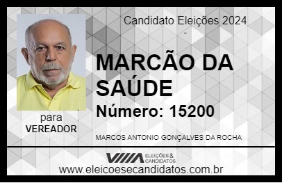 Candidato MARCÃO DA SAÚDE 2024 - ARARAQUARA - Eleições