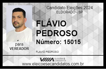 Candidato FLÁVIO PEDROSO 2024 - ELDORADO - Eleições