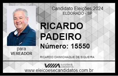 Candidato RICARDO PADEIRO 2024 - ELDORADO - Eleições