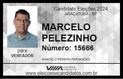 Candidato MARCELO PELEZINHO 2024 - ARAÇATUBA - Eleições