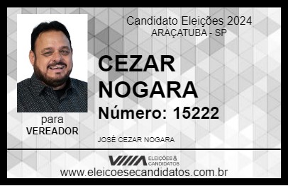 Candidato CEZAR NOGARA 2024 - ARAÇATUBA - Eleições