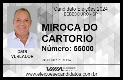 Candidato MIROCA 2024 - BEBEDOURO - Eleições