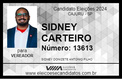 Candidato SIDNEY CARTEIRO 2024 - CAJURU - Eleições