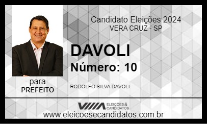 Candidato DAVOLI 2024 - VERA CRUZ - Eleições