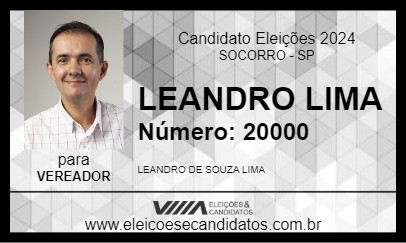 Candidato LEANDRO LIMA 2024 - SOCORRO - Eleições