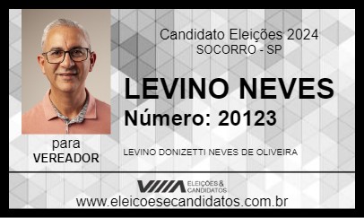 Candidato LEVINO NEVES 2024 - SOCORRO - Eleições