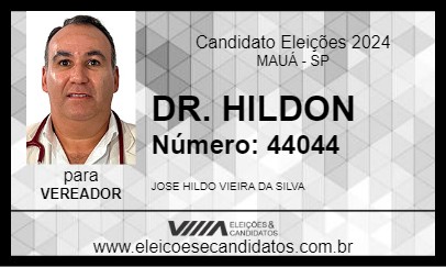 Candidato DR. HILDON 2024 - MAUÁ - Eleições