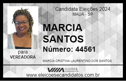 Candidato MARCIA SANTOS 2024 - MAUÁ - Eleições