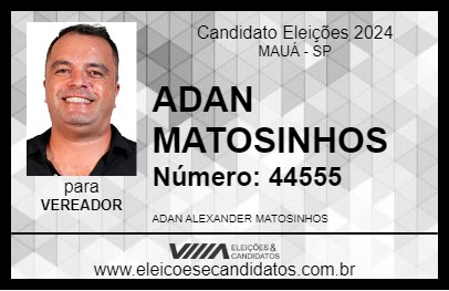 Candidato ADAN MATOSINHOS 2024 - MAUÁ - Eleições