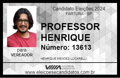 Candidato PROFESSOR HENRIQUE 2024 - FARTURA - Eleições