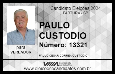 Candidato PAULO CUSTODIO 2024 - FARTURA - Eleições