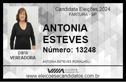 Candidato ANTONIA ESTEVES 2024 - FARTURA - Eleições