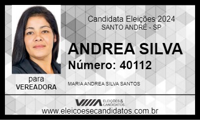 Candidato ANDREA SILVA 2024 - SANTO ANDRÉ - Eleições