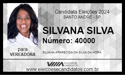 Candidato SILVANA SILVA 2024 - SANTO ANDRÉ - Eleições