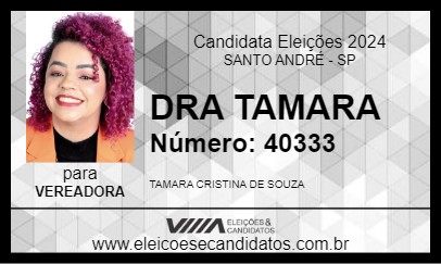 Candidato DRA TAMARA 2024 - SANTO ANDRÉ - Eleições