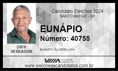 Candidato EUNÁPIO 2024 - SANTO ANDRÉ - Eleições