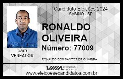 Candidato RONALDO OLIVEIRA 2024 - SABINO - Eleições